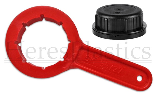 53x4 din51 screw cap opening wrench spanner canister tool jerrycan container ring key lid loosening knurl nock ridge