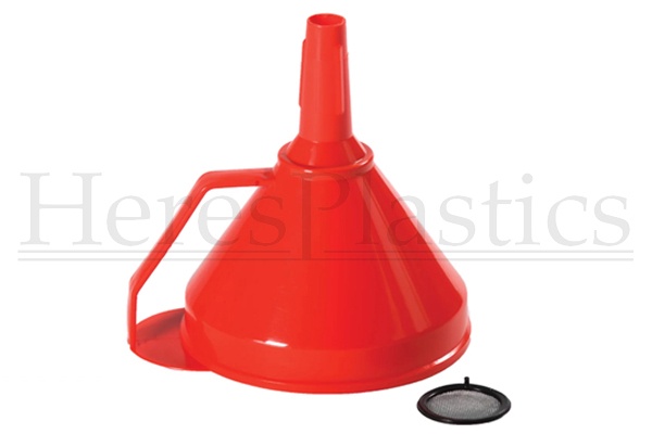 plastic funnel spout venting discharge filling filter strainer